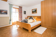 La camera da letto dell' appartamento Panorama